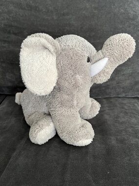 Plush Gray Elephant Decorative Accent